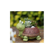 Plant Pots, Cute Animal Shaped Cartoon Succulent Vase Flower Pots, Container, Decoration Planter Pots, Desktop Mini Ornament (Turtle)