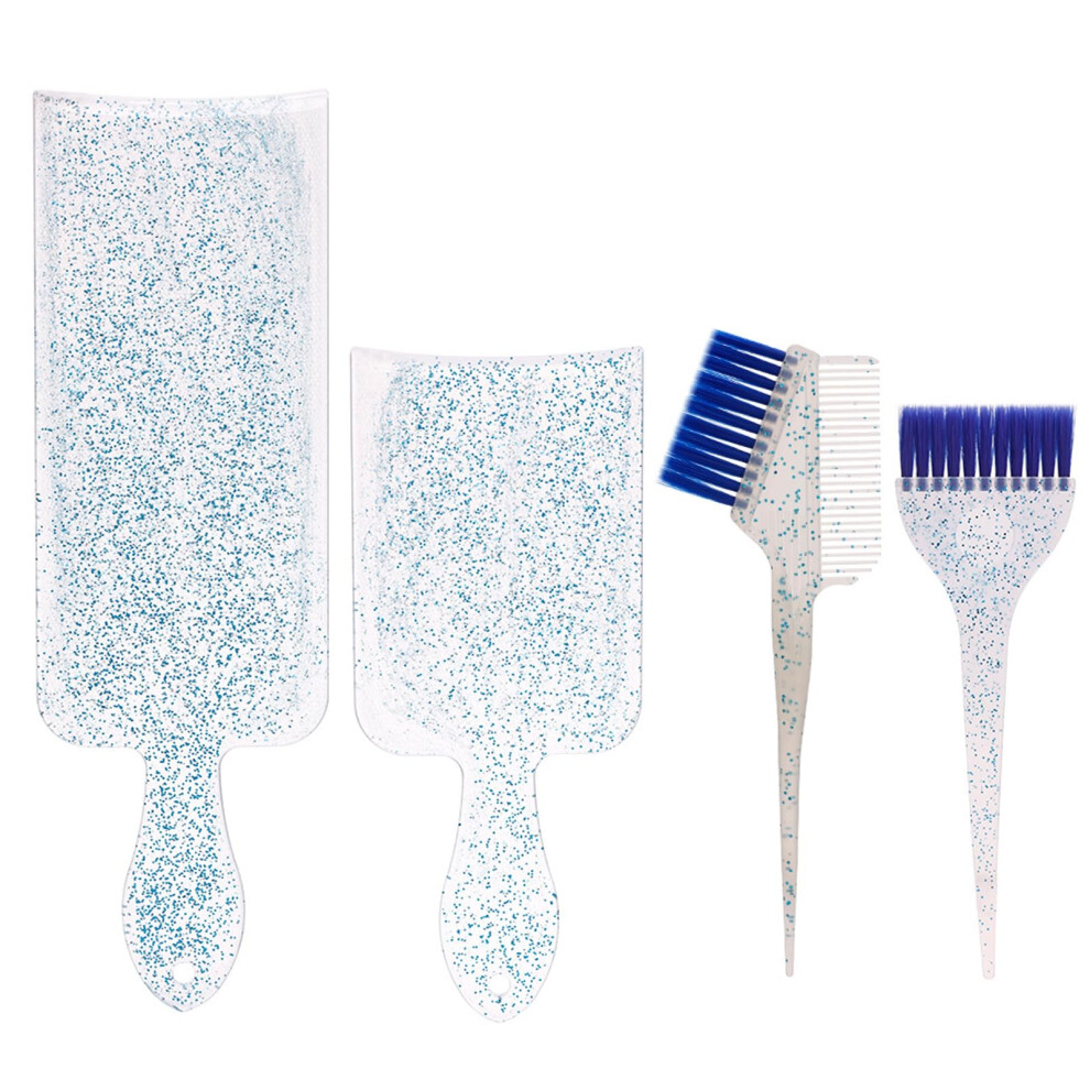 Hair Coloring Kit with Brushes, Highlighting Combs and Balayage Boards for Salon Use, Set of 4