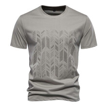 ( L 75-85kg,Khaki)Summer Men'S T-Shirt,Short Sleeved Embroidered Men'S Top,Tee Shirts For Men Adult,Holiday Essentials For Men