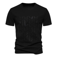 ( XL 85-95kg,Black)Summer Men'S T-Shirt,Short Sleeved Embroidered Men'S Top,Tee Shirts For Men Adult,Holiday Essentials For Men