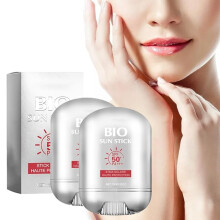 Sunscreen Stick SPF50+ Waterproof NonGreasy Broad Spectrum for Sensitive Skin 15g 2pcs