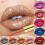 Metallic Liquid Lipstick Long Lasting Red with Diamond Glitter Finish Transferproof Full Coverage 4