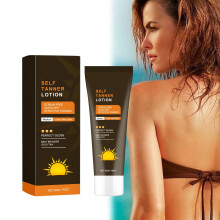 Intensive Tanning Gel Self Tanner for Sunbeds and Outdoor Use, Fast Bronzing NonGreasy Cream