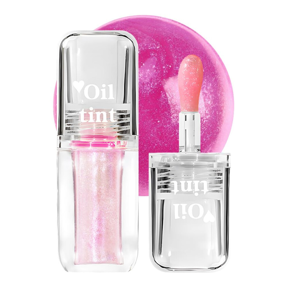 Color Changing Lip Oil with TemperatureActivated Tint, Long Lasting NonSticky Hydrating Gloss, 1pc