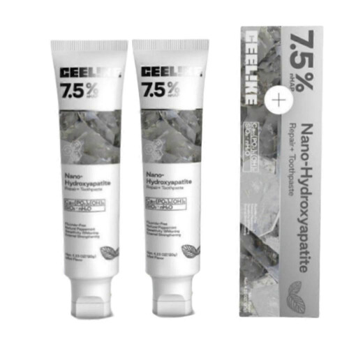 (2pcs)1-3X CEELIKE Hydroxyapatite ToothpasteEnamel Strengthening&Sensitivity.Whitening