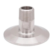 2 Inch Tri Clamp to 1/2 Inch Male NPT Stainless Steel Brewing Adapter 64mm OD SS304 LeakProof