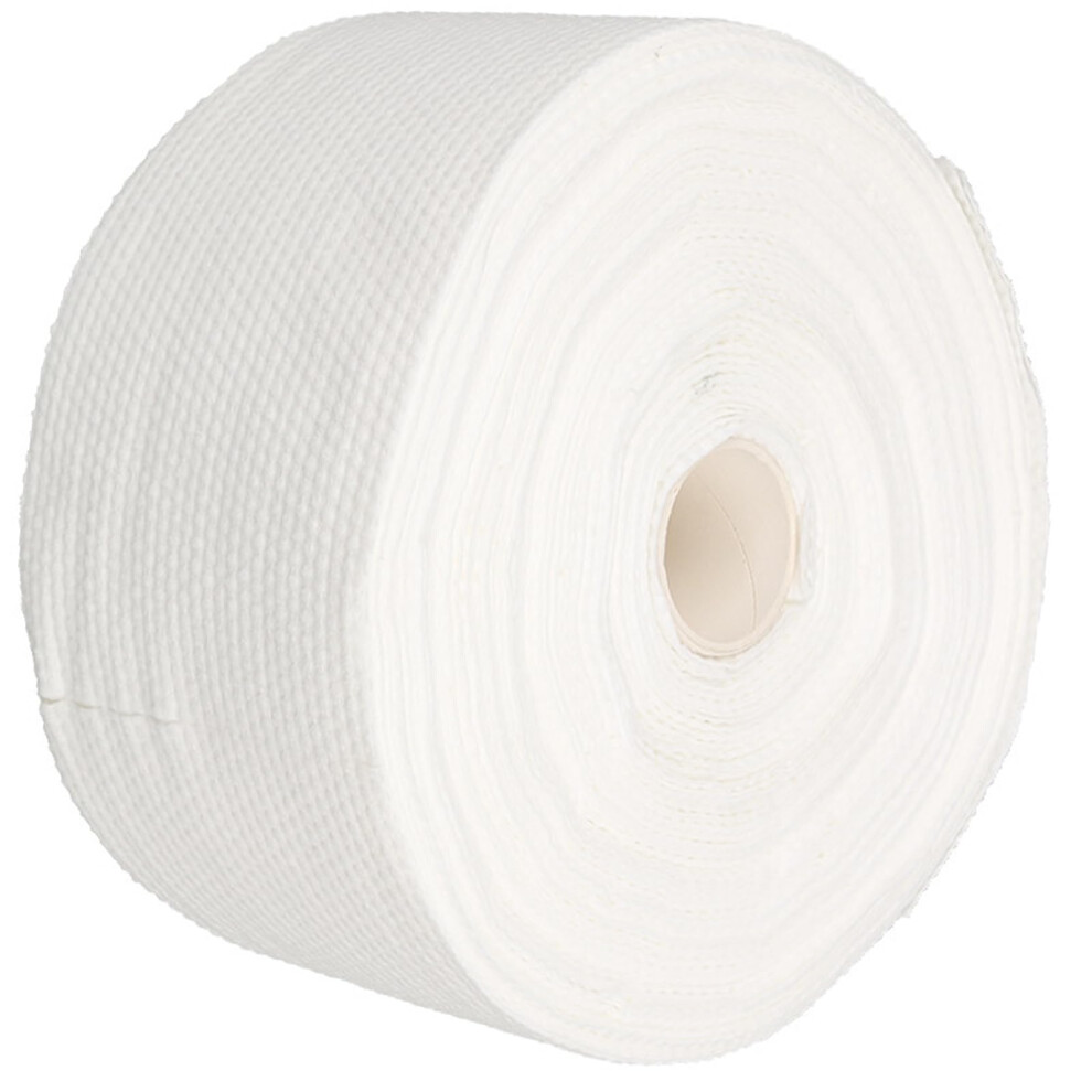White Disposable Face Wipes Roll Soft Viscose Facial Cleansing Towels Tear Resistant Doublesided Travelfriendly