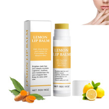 Organic Lemon and Turmeric Lip Balm  Deep Hydration, Natural Scent, Overnight Lip Therapy, 1PCS