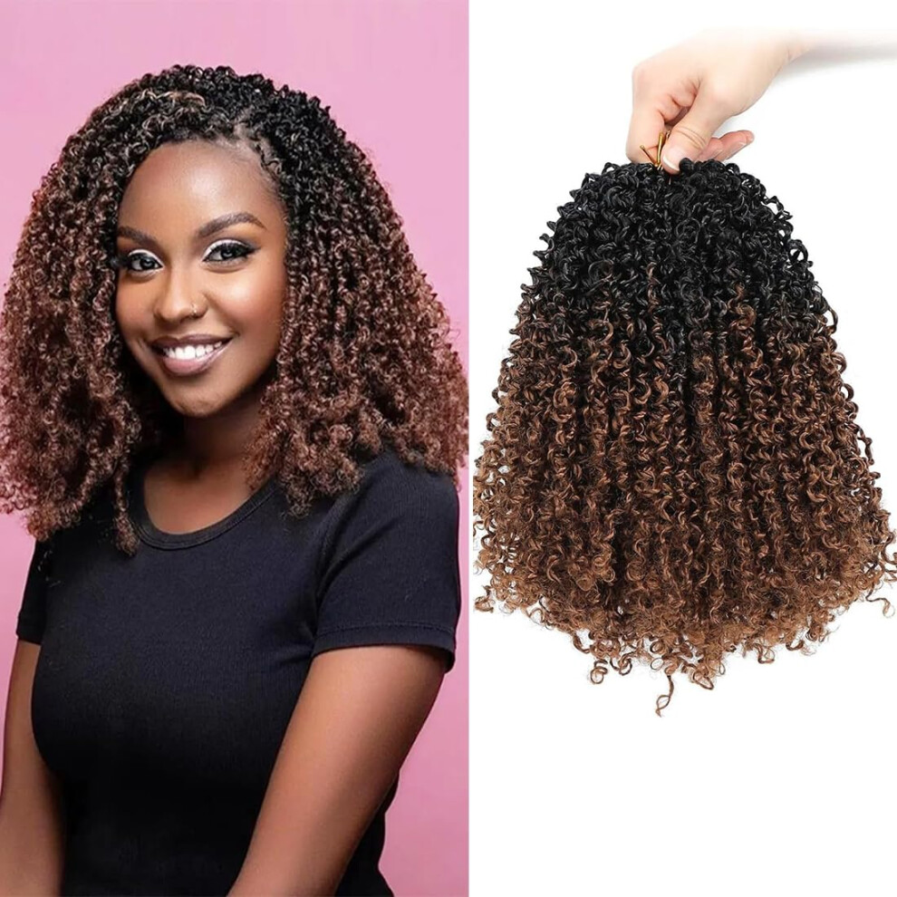 Unisex Black Crochet Braiding Hair Prelooped Passion Twist Extensions For Women Lightweight Natural Style