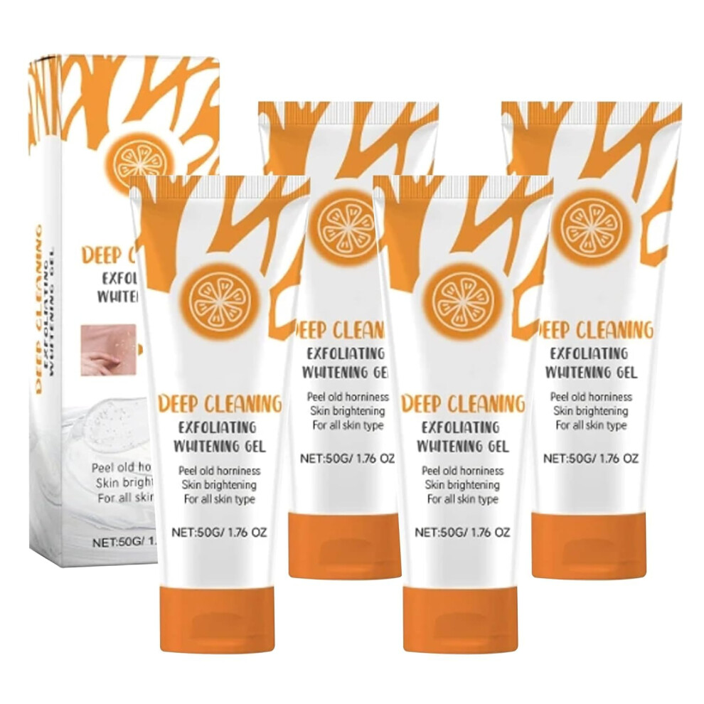 Orange Vitamin C Face Exfoliating Gel With Extract, Gentle Brightening Peel, Pack Of 4
