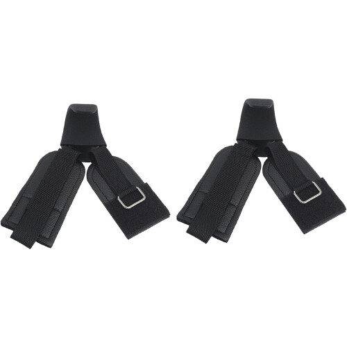 Weight Lifting Hooks with Wrist Support for Strength Training, Adjustable Gym Wrist Straps 2