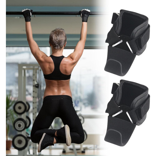 Weight Lifting Hooks with Wrist Support for Strength Training, Adjustable Gym Wrist Straps 1
