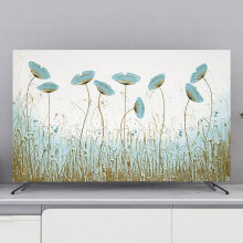 TV Dust Cover 22'80' Universal Fit for Flat and Curved Screens, Polyester Landscape Print