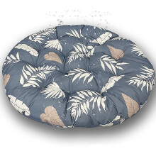 Seat Cushion Round Hanging Chair 90x90cm Floral Indoor Outdoor Polyrattan Swing For Living Room Garden