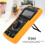 Multimètre numérique DT9205M, 800 mAh, noir compact 11