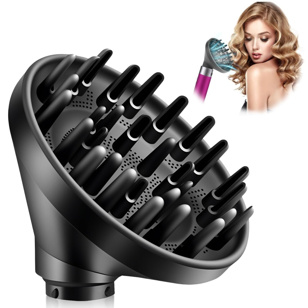 Diffuser Attachment for Curly Hair with Fast Drying and Curl Defining Design for Dyson Airwrap