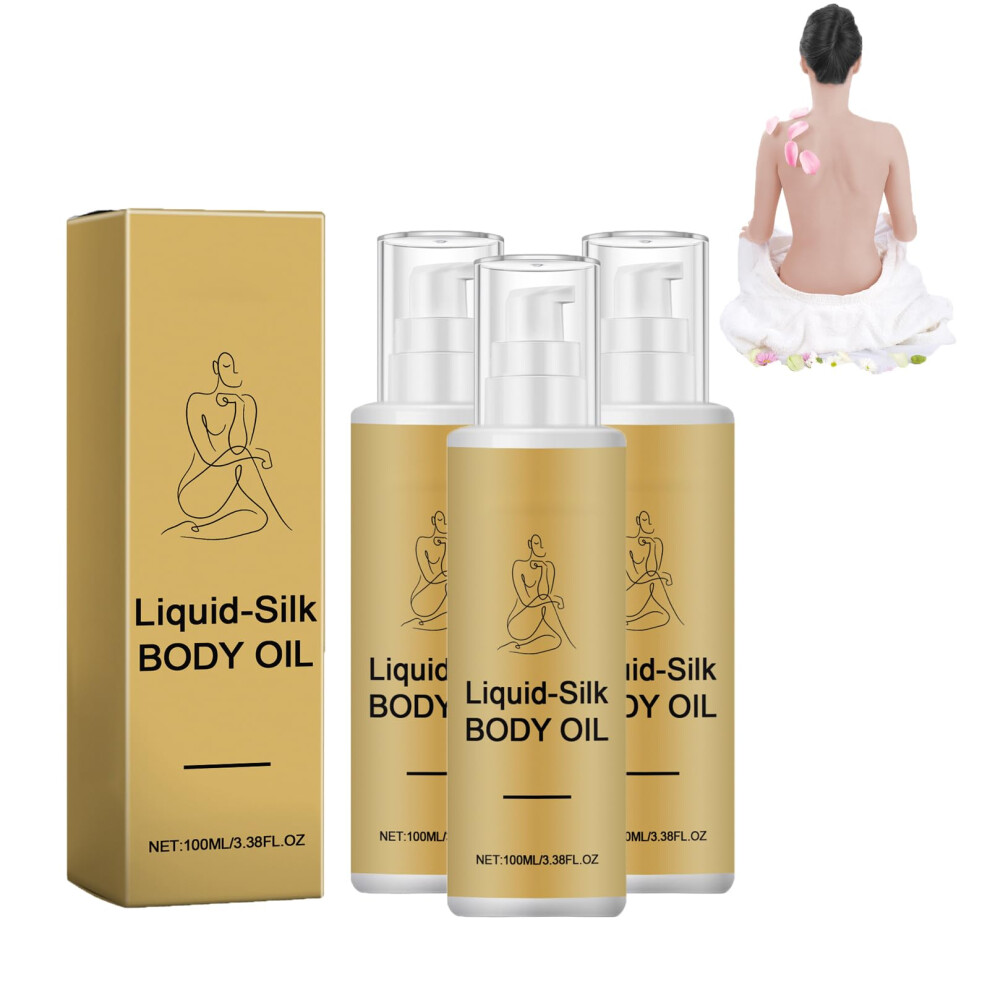 Silky Hydrating Body Oil and Firming Moisturizing Serum, Deep Hydration for Smooth Radiant Skin, 3 PCS