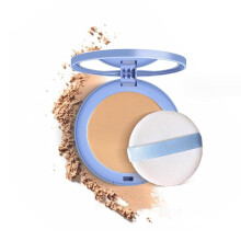 Matte Pressed Powder Natural Beige Oil Control Long Lasting Waterproof Smooth Finish
