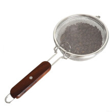 Coffee Bean Roaster Stainless Steel Manual Pan with Even Heating for Home or Gas Stove 100g