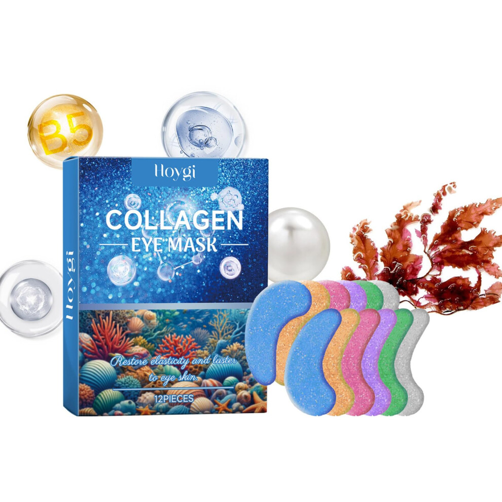 Dark Under Eye Patches Collagen Eye Mask For Circles And Puffiness Hydrating Antiaging Gel Pads