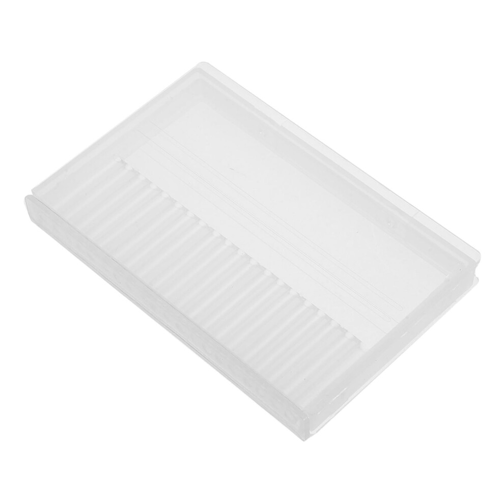Nail Drill Bit Holder Durable Storage Box for Salon and Home Manicure Tool Organization