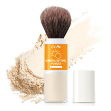 Mineral Sunscreen Powder SPF 50 Translucent Matte Finish with BuiltIn Brush for Sensitive Skin