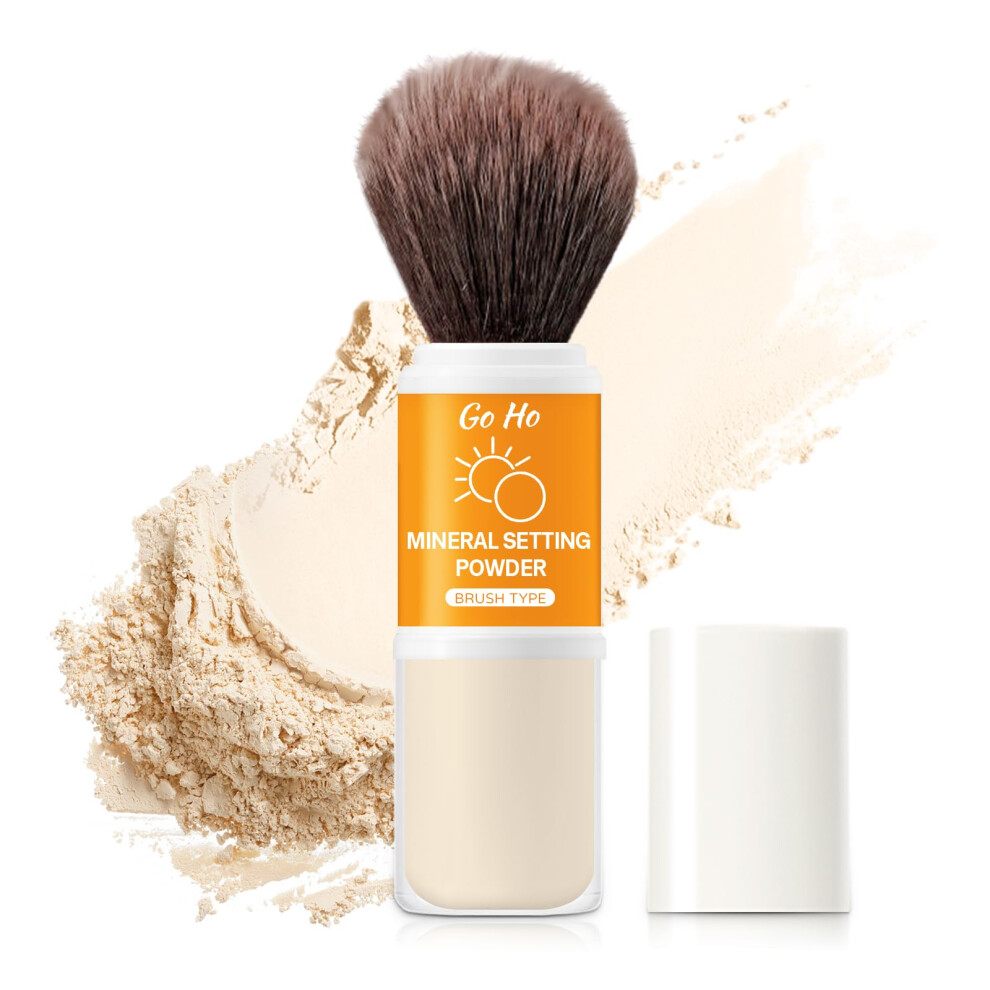 Mineral Sunscreen Powder SPF 50 Translucent Matte Finish with BuiltIn Brush for Sensitive Skin