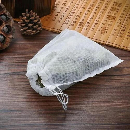 Tea Bags Empty Drawstring Closure  Natural Unbleached Bags For Cold Brew Coffee Bulk Pack 100 1