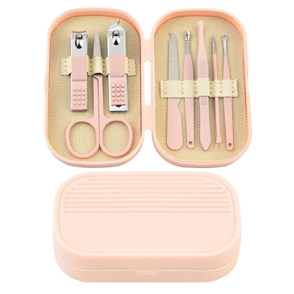 Nail Clipper Set 8Piece Manicure Pedicure Kit with Durable Metal Tools for Travel and Home Use