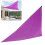 Voile d'ombrage triangulaire 3x3x3m violet UVProof 12