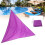 Voile d'ombrage triangulaire 3x3x3m violet UVProof 11