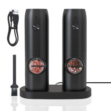 Electric Salt and Pepper Grinder USB TypeC Rechargeable OneHand Operation Adjustable Coarseness