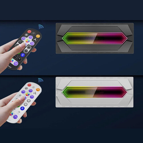 ARGB Fan Hub Splitter with Power Supply, PC Case Fan Controller with Dynamic RGB Lighting, White 1