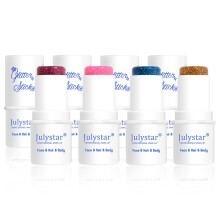 Glitter Makeup Set 4 PCS Waterproof Holographic Body Glitter Gel for Face Hair Nails Festivals