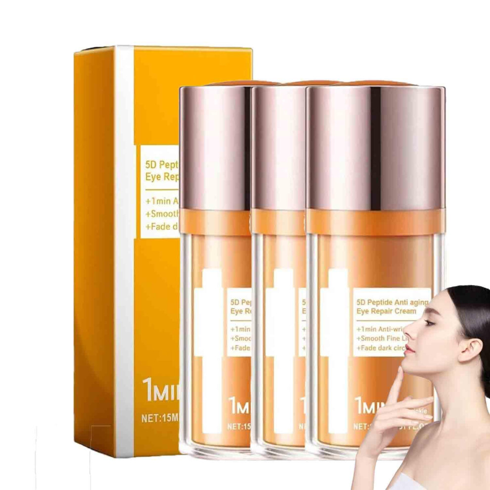 Cream/Dark Anti Aging Eye With 5D Peptides, Firming And Hydrating For Circles, Puffiness, Wrinkles 15Ml