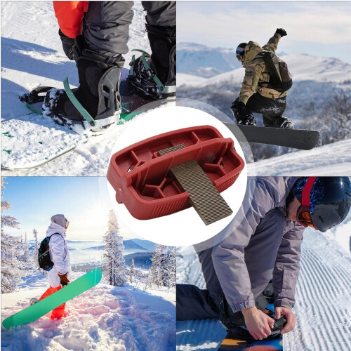 Snowboard Edge Sharpener with Adjustable Angle and Removable File for Ski and Snowboard Tuning 2