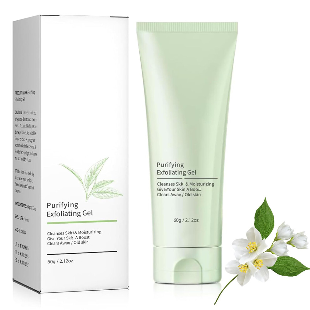 Exfoliating Scrub Gel with Salicylic Acid for Deep Cleansing Face and Body, Gentle Hydration, 1pcs