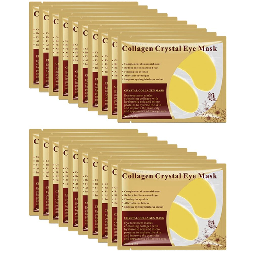 Dark 20 Pairs Under Eye Patches, Collagen Eye Mask For Circles, Puffiness Relief And Antiaging