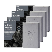 DOVE MEN + CARE Bar Soap Charcoal+Clove 4Count