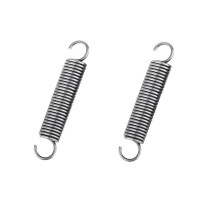 2Pcs Tension Springs With Hooks 60mm Length, 1.5mm Wire Diameter, 10mm Outside Diameter