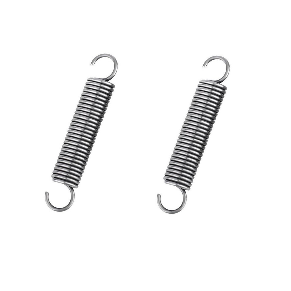 2Pcs Tension Springs With Hooks 60Mm Length, 1.5Mm Wire Diameter, 10Mm Outside Diameter 9174973668244