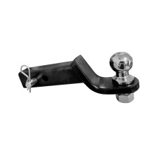 Heavy Duty 4 Inch Drop Trailer Hitch Ball Mount with 50mm Ball, 6000 lbs Towing Capacity