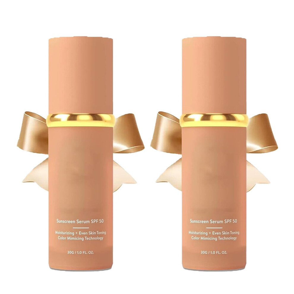 4 in 1 Foundation and Concealer SPF50 Full Coverage Waterproof Longwear Makeup Set 2 PCS