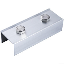 Solar Panel Bracket Connector Aluminum Mounting Rail 120 x 41 x 30 mm Weather Resistant Secure Fit Outdoor Installation