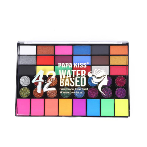 Face and Body Paint Water Based for Cosplay SFX with Intense Opaque Coverage Quick Dry
