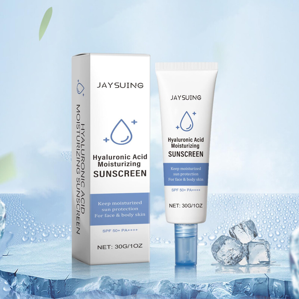 Hyaluronic Acid Sunscreen Lotion SPF with Vitamin E â Mineral Sun Protection and Deep Hydration for Daily Use
