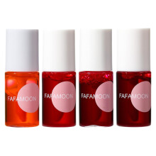 4PCS Waterproof Long Lasting Lip Stain and Lip Gloss Set, 3 in 1 Tint Blush Eyeshadow