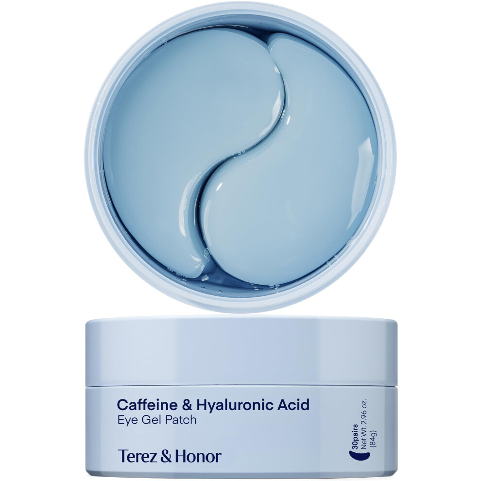 Dark Under Eye Patches For Puffiness And Circles, 60 Korean Hydrogel Masks With Caffeine And Hyaluronic Acid For Brightening And Hydration