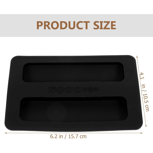 2 Slice Bread Toaster Dust Cover Silicone Upper Cover For Bread Maker Bread Machine Black 2