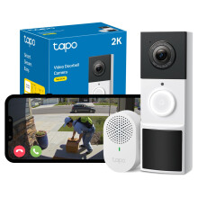 Tapo D210 Doorbell Camera Wireless 2K 3MP Ultra-Cl